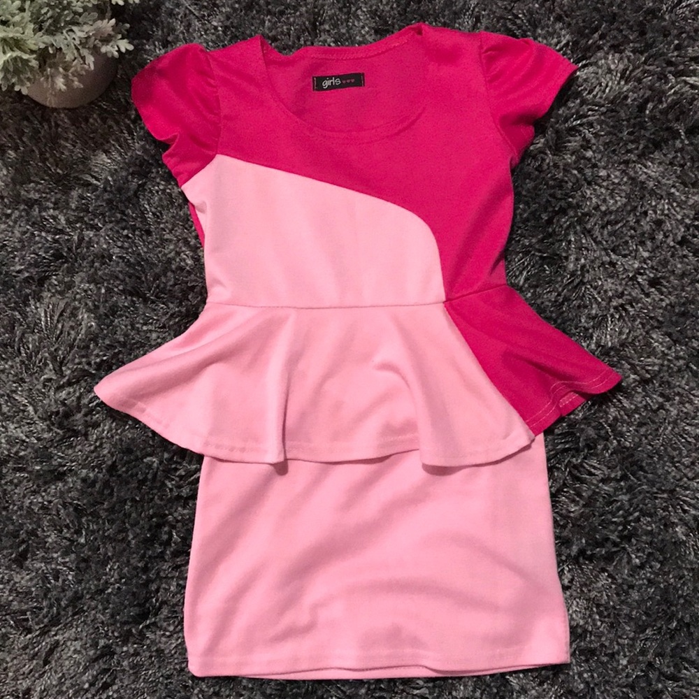 Pretty pink girls babydoll dress👗